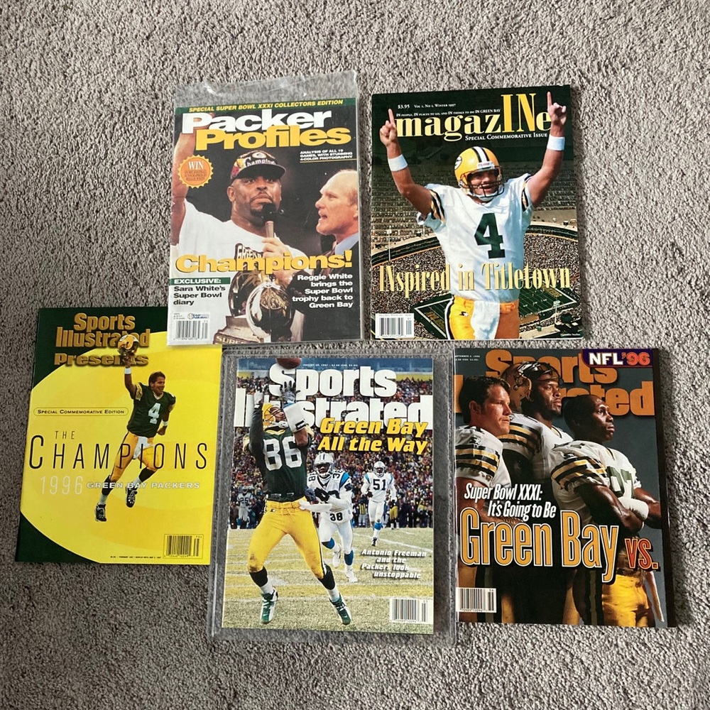 Collectible Green Bay Packer Magazines 96-97